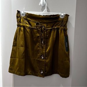 NWT Lulus Olive Green Stretchy Mini Skirt-Md